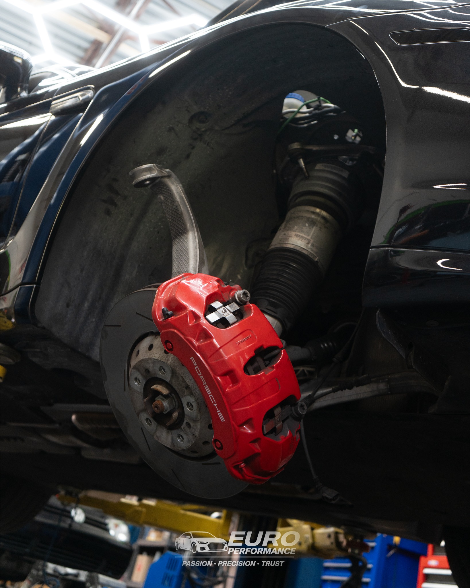 Brake and suspension system detail